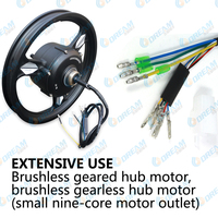 Câble de connecteur de moteur de moyeu de vélo électrique étanche DREAM 9 broches 3+6 avec bornes à douille pour faisceau de câblage du contrôleur de moteur