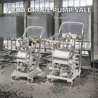 Vente chaude Pompe à diaphragme pneumatique en acier inoxydable personnalisable OEM de qualité alimentaire pour le whisky, la sauce et le traitement des eaux usées