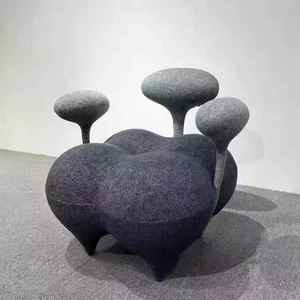 Sillón decorativo de diseño moderno de lujo con respaldo alto, sofá tapizado pequeño y duradero para sala de estar individual - Product Image 2