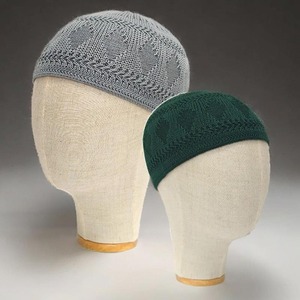 Sombrero de oración musulmán de estilo étnico duradero Kufi Kopiah de punto ligero más vendido para hombres para viajes al aire libre y uso diario - Product Image 1