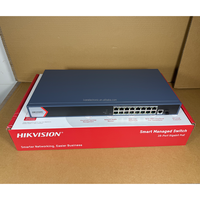 Commutateur PoE intelligent géré 16 ports Gigabit HIK DS-3E1518P-EI d'origine, neuf, avec port fibre optique IEEE 802.3az pour réseau CCTV