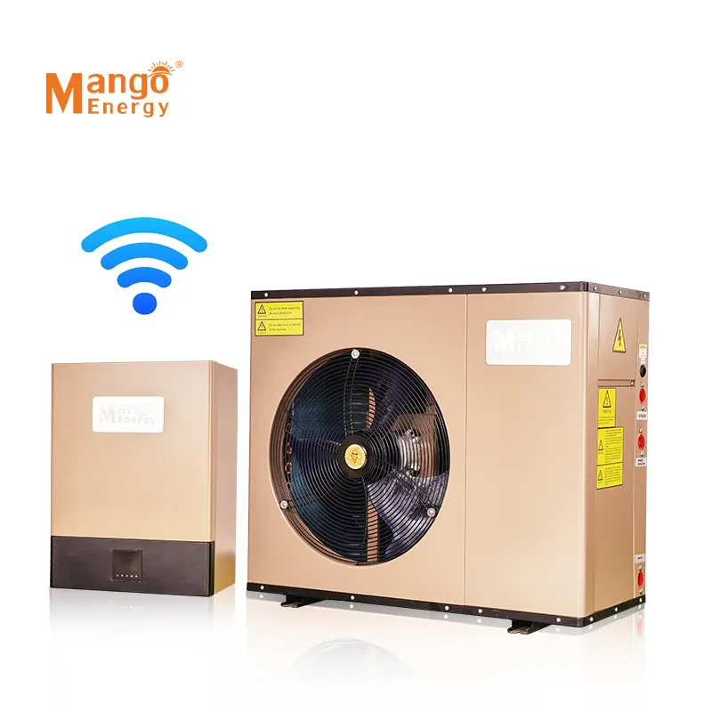 Mango New Design 11KW 13KW 14KW Air to Water Heat Pump DC Inverter Monoblock Water heater With Cooling