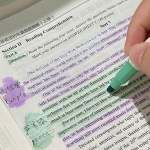 6 cái/bộ long lanh <span class=keywords><strong>Highlighter</strong></span> bút cảm ứng mềm morandi màu nhanh khô long lanh highlighters Bộ - Product Image 4