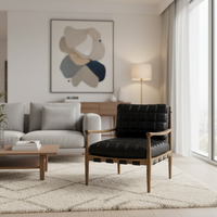 Chaise de loisir à cadre en bois peluche, ancien et élégant, confortable et pelucheux, pour maison, hôtel, salon