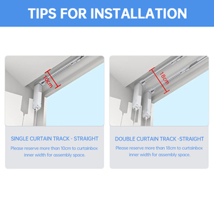 ARODDY Binario <span class=keywords><strong>per</strong></span> <span class=keywords><strong>Tende</strong></span> Motorizzato Automatico WiFi Smart 1.8-3m, Robusto in Metallo, Compatibile con Alexa - Product Image 2