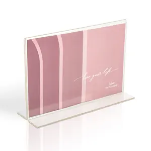 Décoration de bureau Sofine de haute qualité Cadre photo en PVC transparent 4X6inch
