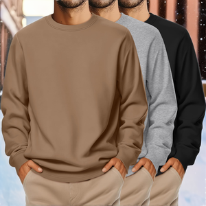Sudadera Casual Personalizada OEM 100% Poliéster, 300 Gsm, para Hombre y Mujer, Cuello Redondo Suave, con Cierre, Efecto Lavado Ácido, Otoño Invierno - Product Image 4