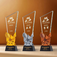 Trofeo de Cristal Pulido Ecológico OEM con Diseño Personalizado para Campeonato
