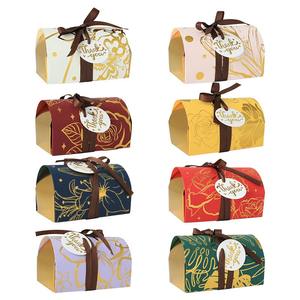 Elegante Caja de Dulces para Boda Europea, Caja de Regalo de Papel con Relieve Dorado, Materiales Reciclados, Múltiples Opciones de Color - Product Image 2