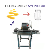 Machine de remplissage semi-automatique PLC en acier inoxydable de qualité alimentaire pour boissons et produits chimiques, pompe magnétique de bureau pour liquides