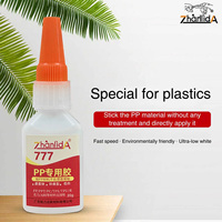 Colle PP Zhanlida 777, collage direct sans traitement de surface, adhésif à séchage rapide pour PC, TPE, TPU, ABS, plastique acrylique