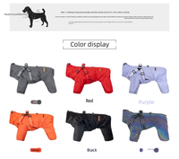 Vêtement de Pluie Imperméable pour Chien avec Harnais, Combinaison Intégrale 4 Pattes Réfléchissante pour Petits et Grands Chiens, Vente en Gros B2B
