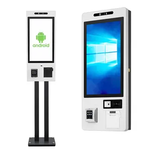 24 32 pollici touch screen self service pagamento chiosco di ordinazione per fast food mcdonald's/KFC/ristorante/supermercato