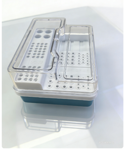 Caja <span class=keywords><strong>de</strong></span> esterilización autoclavable para instrumentos dentales <span class=keywords><strong>de</strong></span> endodoncia, soporte para fresas <span class=keywords><strong>de</strong></span> diamante, limas <span class=keywords><strong>de</strong></span> conducto radicular, puntas <span class=keywords><strong>de</strong></span> gutapercha y organizador <span class=keywords><strong>de</strong></span> fresas - Product Image 4
