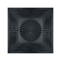 Plafonds suspendus modernes 3D en PVC imperméables, 605*605mm, résistants à la chaleur, pour hôtels, hôpitaux, ateliers et construction - Vente chaude
