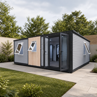 Maison conteneur préfabriquée isolée et extensible avec panneaux sandwich et design japonais pour la vie en climat froid
