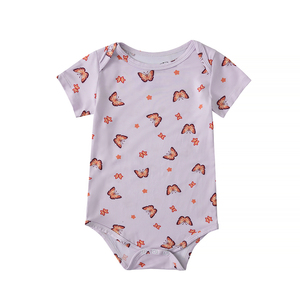 Conjuntos de Ropa de Verano para Bebés Niños y Niñas, Mono de Fibra de Bambú con Botones a Presión y Diseño Liso para Gatear - Product Image 2