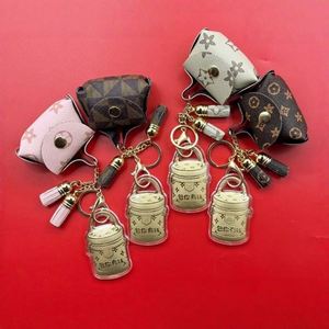 You Have Money Bag Hanging Exquisite <b>Leather</b> Accessories <b>Leather</b> <b>Keychain</b> Promotion Customizable - Product Image 2