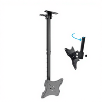 Soporte de Pared para TV VESA de Acero Laminado en Frío 200X200 25" Inclinable 25 400X400, Soporte de Techo LCD, Soporte LED, Soporte para Plasma