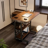 Table de chevet réglable en hauteur, bureau d'ordinateur en métal, bureau d'étudiant, table de chambre, dortoir, maison, étude, petite table