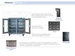 Indispensable pour un stockage étanche à l'humidité, armoire sèche de qualité industrielle de 320 L, 20%-60% HR, pour semi-conducteurs, nouvelles énergies, médical - Product Image 4
