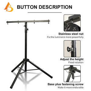 Chuyên nghiệp ổn định sân khấu DJ <span class=keywords><strong>Tripod</strong></span> ánh sáng đứng điều chỉnh chiều cao cho nhiếp ảnh Studio chiếu sáng <span class=keywords><strong>Tripod</strong></span> đứng - Product Image 3