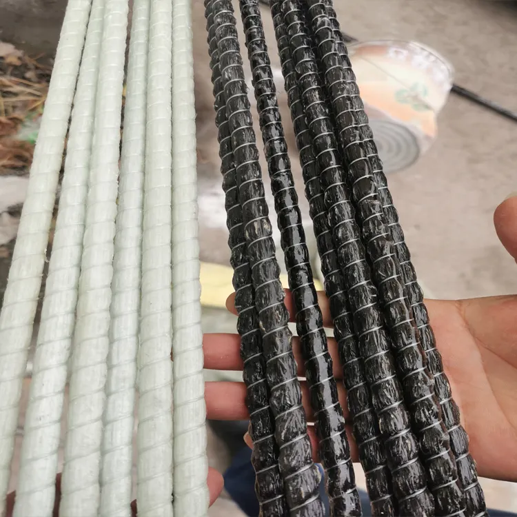 Rebar de fibra de vidro frp de alta resistência, barra de rebarra de fibra de basalto