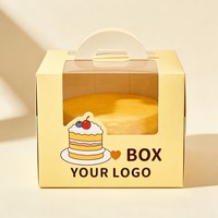 Boîtes à gâteaux en papier en gros à faible MOQ avec fenêtre, boîtes personnalisées pour biscuits, donuts, macarons, mini-gâteaux sucrés