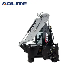 Fábrica AOLITE 2500 CE kg retroexcavadora cargadora 4wd retroexcavadora compacta maquinaria de movimiento de tierras gran oferta