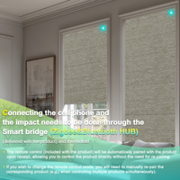 Stores romains motorisés sans perçage Stores romains Wifi Smart Control Stores romains pour fenêtre pour chambre
