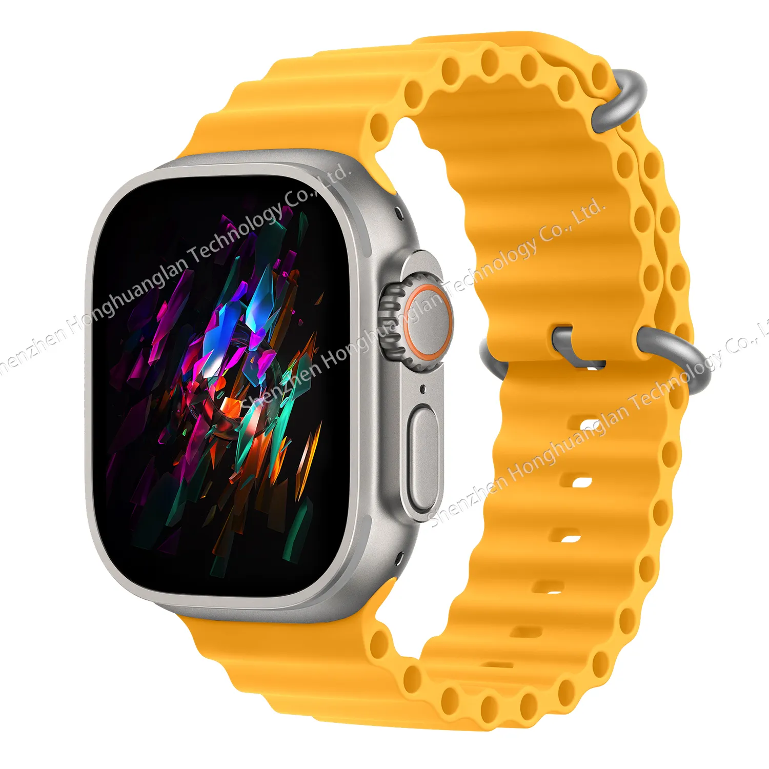 RYB Sport Ocean Loop Wrist Watch Band for Apple Watch Ultra 49mm Smart Watch Accessories Ocean Loop Silicone Strap 45mm