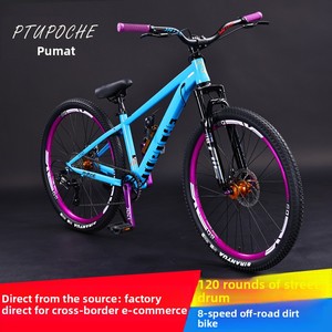 Bicicleta de Montaña para Descenso con Frenos de Disco Dobles y Horquilla con Resorte de Aceite para Ciclismo de Trail, Todoterreno, Cross-Country y Saltos en Tierra - Product Image 3