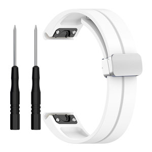<span class=keywords><strong>Garmin</strong></span> Fenix 6X 7X <span class=keywords><strong>7</strong></span> 6 Pro 5 5X <span class=keywords><strong>EPIX</strong></span> Reloj inteligente Easyfit Muñequera Nueva hebilla magnética de silicona Quickfit Correa de reloj de goma - Product Image 4