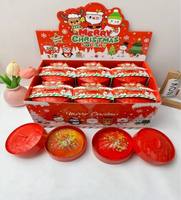 Jouet sensoriel Squishy en forme de boulette de maltose de Noël pour filles et garçons, à remontée lente, anti-stress, à presser, en TPR, à partir de 14 ans