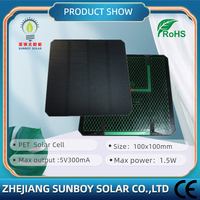 Panneau solaire haute efficacité 1,5W 5V1,5W 100mm*100mm PET laminé ETFE pour lampe solaire LED