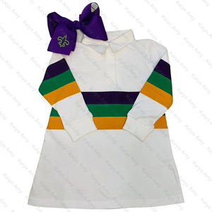 Mardi Gras vêtements <span class=keywords><strong>blanc</strong></span> avec poitrine rayure enfants sweats à capuche manches longues printemps vêtements pour enfants garçons pull - Product Image 5