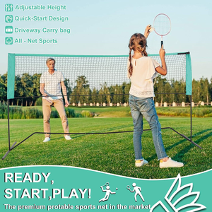 JTN02G Lage Prijs Aangepaste Draagbare Professionele Hoge Post Strand <span class=keywords><strong>Mini</strong></span> <span class=keywords><strong>Kid</strong></span> Badminton Voetbal Voetbal <span class=keywords><strong>Tennis</strong></span> Netto Voor Hof - Product Image 6