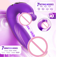 Dropshipping 3-in-1 Realistischer Zungen-Vibrator für Klitoris-Stimulation und G-Punkt-Orgasmus Dildo für Frauen