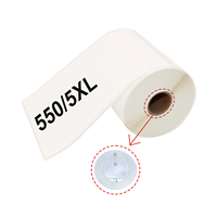 Dymo S0904980 label termal seri LW, Kompatibel 104mm X 159mm 220 buah/rol untuk 5XL persediaan Printer chip RFID