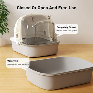 Caja de Arena para Gatos Antiolor, Portátil, Extraíble, Grande, Cerrada, con Puerta - Product Image 2