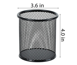 Porte-stylos de bureau, organisateur de crayons, porte-stylos en maille métallique, porte-clips, porte-blocs-notes, organisateur de papeterie, logo personnalisé - Product Image 4