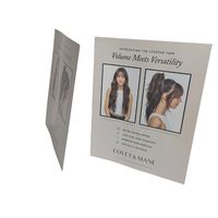 Perruque accrocheuse personnalisée Cheveux Papier Matériel Découpé POS Carton Étage Affichage Standee