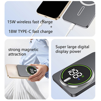 Offre Spéciale – Batteries Externes Magnétiques Sans Fil KC CCC 10000mAh 5000mAh – Charge Rapide 15W – Forte Attraction Magnétique – Power Bank Ultra Mince