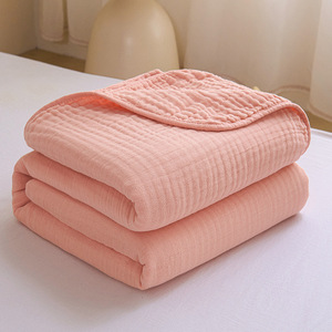 Coperta in Mussola di Cotone a 6 Strati di Alta Qualità, Ultra Morbida e Traspirante, Tinta Unita, per Neonati e Adulti, Tessile per la Casa, Vendita all'Ingrosso - Product Image 2
