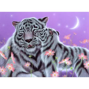 2023 nuova tigre fai da te perline rotonde trapano completo pittura diamante artigianato arte ricamo pittura wall art