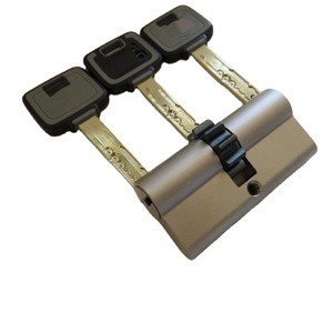 Châu âu đơn/đôi mở xi lanh rắn rãnh Lỗ mộng xi lanh khóa với Brass Key - Product Image 1