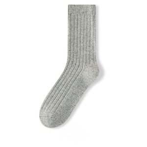 Chaussettes <span class=keywords><strong>mi</strong></span>-mollet en laine mélangée personnalisées, motif côtelé épais pour hommes et femmes, décontractées, absorbant la transpiration, hiver - Product Image 2
