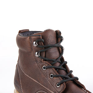 Рабочие ботинки G6258ST с металлическим носком, 6 дюймов, золотистая полнозернистая кожа, водонепроницаемые, нескользящие, на шнуровке, унисекс - Product Image 4