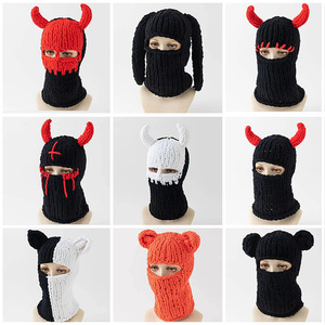 <span class=keywords><strong>Gorro</strong></span> <span class=keywords><strong>de</strong></span> punto <span class=keywords><strong>de</strong></span> alta calidad con logo personalizado, <span class=keywords><strong>gorro</strong></span> <span class=keywords><strong>de</strong></span> balaclava con cuernos, gorros <span class=keywords><strong>de</strong></span> mascarada, divertidos cuernos, accesorios para la cabeza para fiestas. - Product Image 6