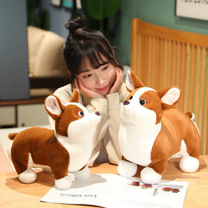Juguete de peluche corto de cachorro Corgi simulado transfronterizo, muñeco de mascota para niños, almohada para <span class=keywords><strong>dormir</strong></span> de animal de peluche, venta al por mayor 31-50cm - Product Image 4